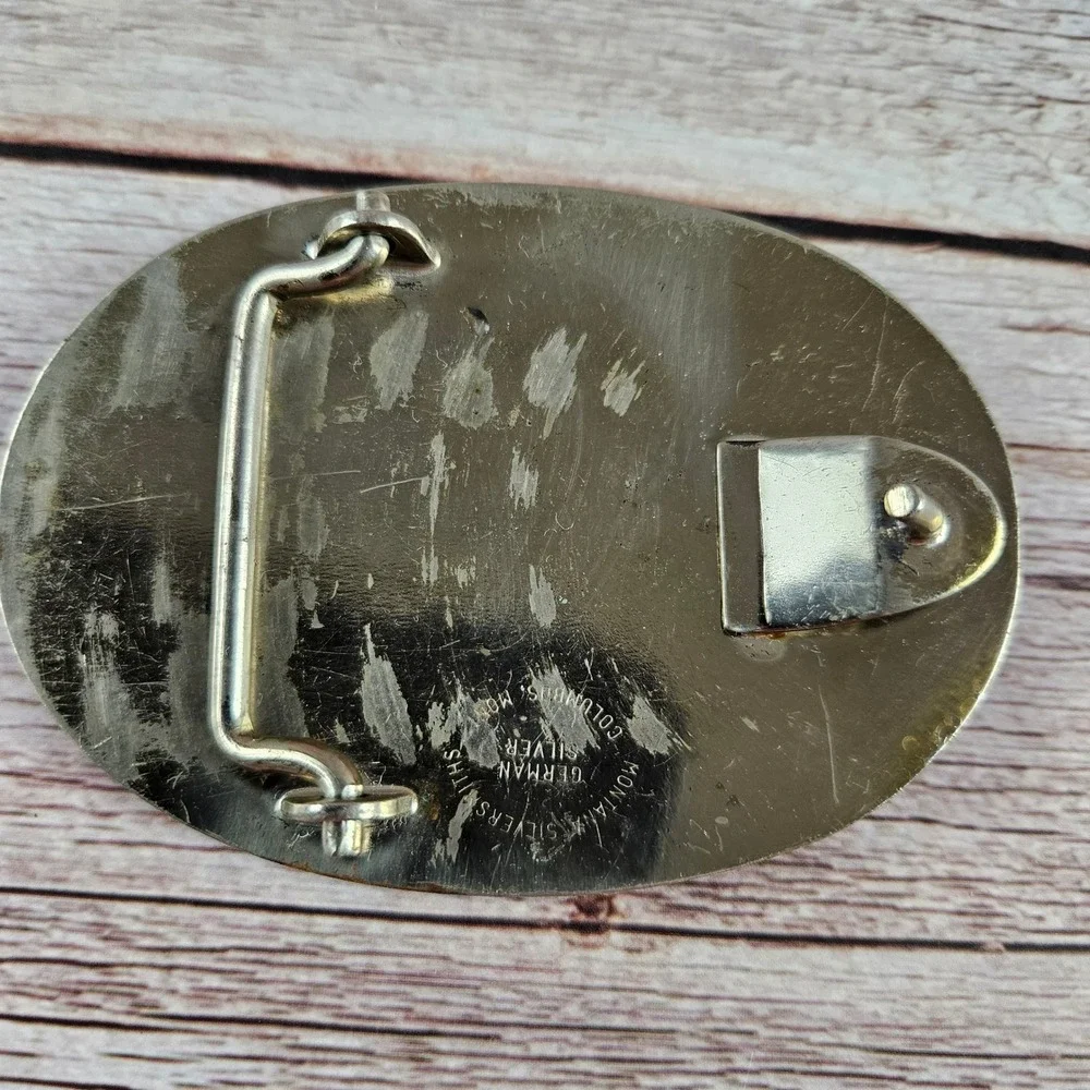 Montana Silversmiths‎ World Hospitality Ltd. Inc. Vintage Buckle German silver
